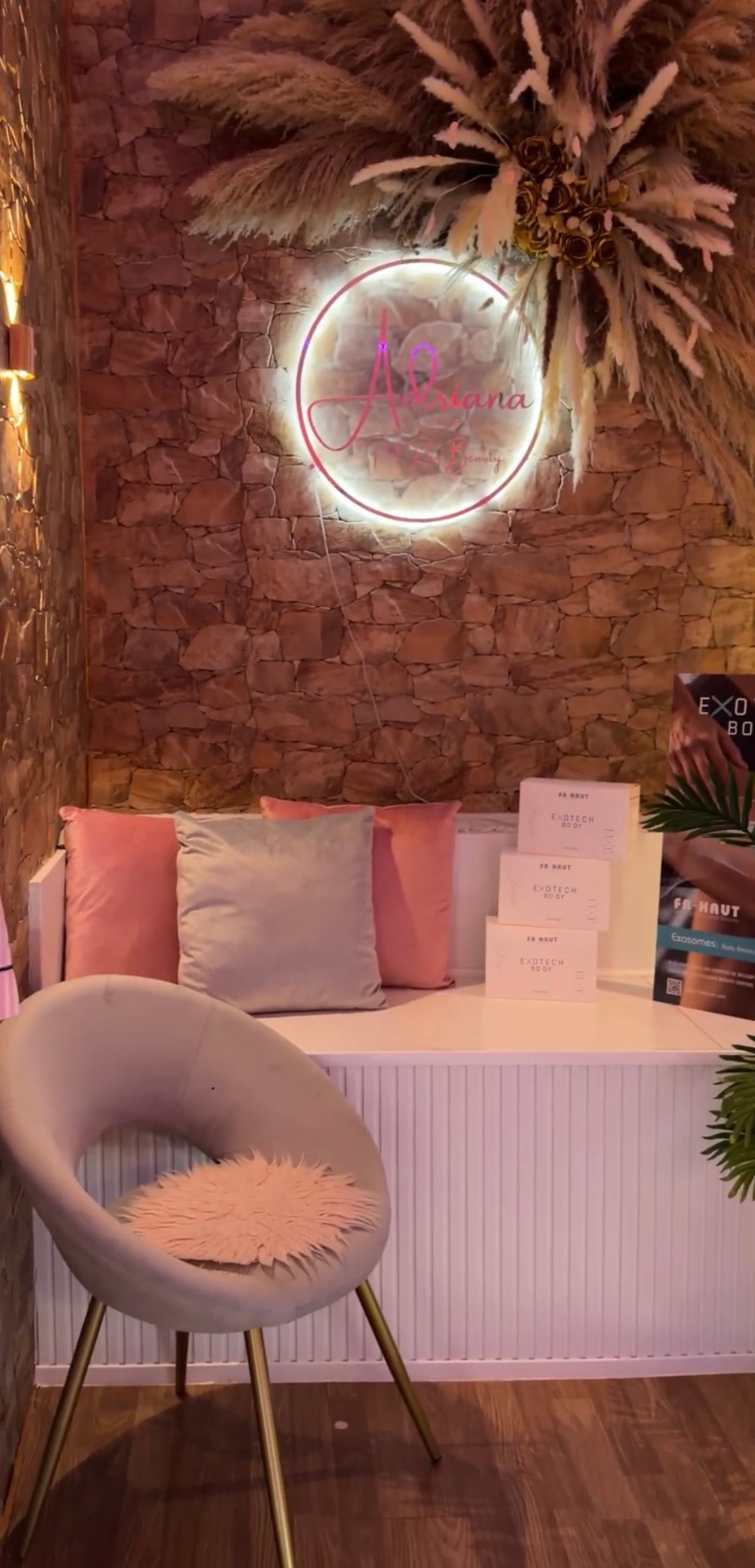Ambiente del salón Piel Rosa Beauty